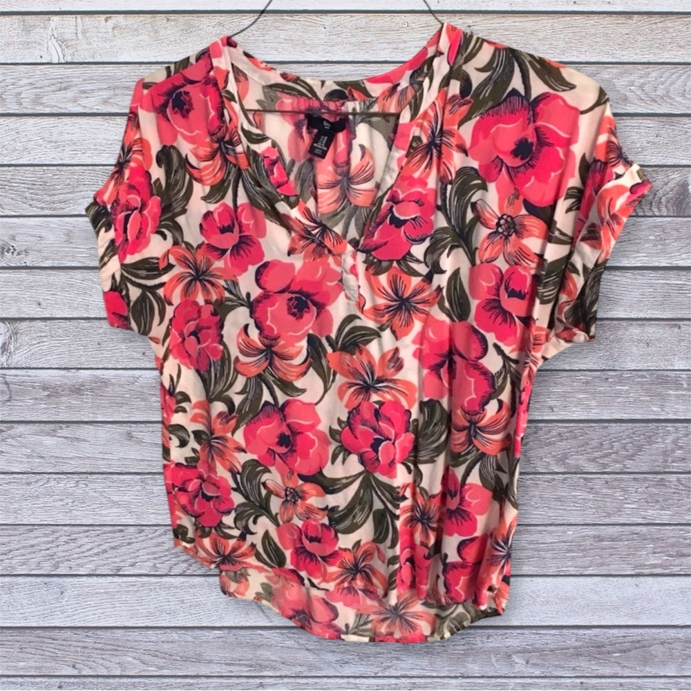 Gap floral blouse size medium